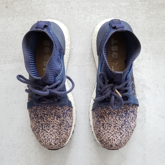 Adidas UltraBOOST X All Terrain Sock Shoes Sneakers Navy Blue SZ 7.5 - Picture 3 of 9